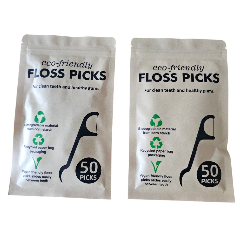 Eco-Friendly Biodegradable Picks 100 Picks Corn Starch Vegan Friendly
